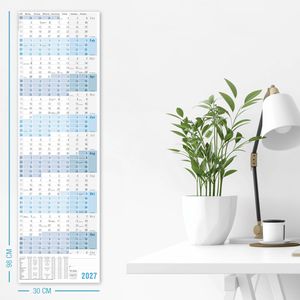 Produktbild für Plakatkalender Häfft 11438-2, Blau gefalzt, Jahr 2027