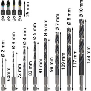 Produktbild für Bohrer-Bit-Set Bosch PRO Impact Mixed Set