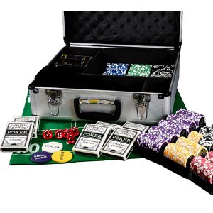 Produktbild für Pokerkoffer Nexos FP32451 Deluxe, Laser-Chips mit Wertaufdruck