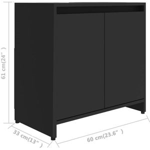 Produktbild für Waschbeckenunterschrank vidaXL 802643, stehend