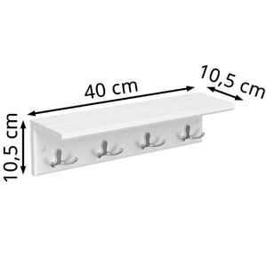 Produktbild für Garderobenleiste Songmics LHR42WT, weiß