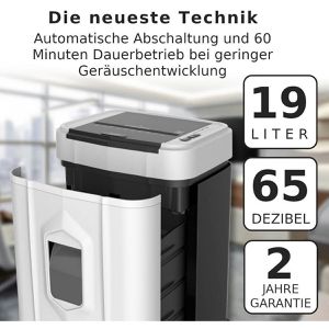 Produktbild für Aktenvernichter LMG Auto120P5, mit Rollen