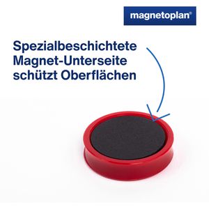 Produktbild für Magnete Magnetoplan Ergo Medium, rot