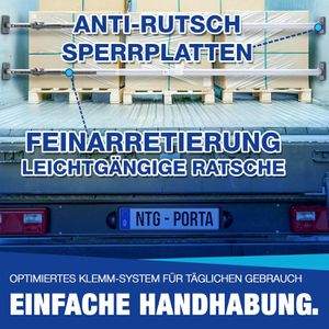 Produktbild für Rundsperrbalken NTG LS8089, Klemmbalken, Aluminium