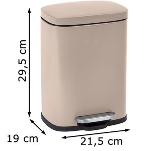 Produktbild für Mülleimer Wenko Leno, taupe