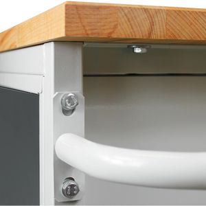 Produktbild für Werkbank ADB 44744, anthrazit, mit Rollen