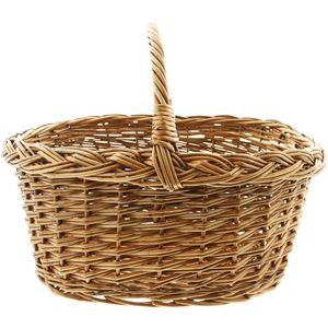 Produktbild für Einkaufskorb Frank-Flechtwaren 103693 Bügelkorb, braun