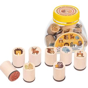 Produktbild für Motivstempel Goki Waldtiere, aus Holz