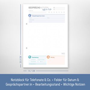 Produktbild für Gesprächsnotiz Häfft 8709-4 sku, A5