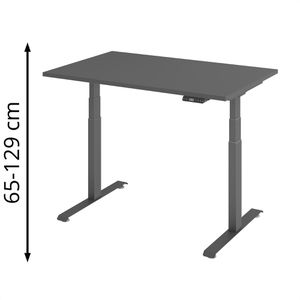 Produktbild für Schreibtisch Böttcher-AG Base Lite, graphit / graphit