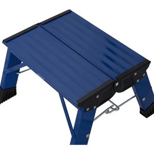 Produktbild für Klapptritt Krause Treppy PlusLine, 130341, blau, aus Aluminium