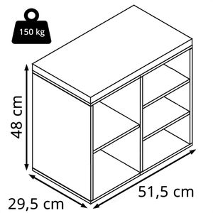 Produktbild für Schuhbank Kesper 15911, weiß gekälkt, aus Holz