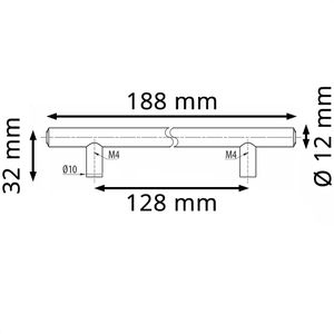 Produktbild für Möbelgriffe SO-TECH G6, silber, aus Edelstahl