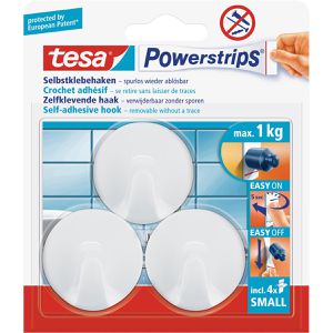 Produktbild für Klebehaken Tesa 57577 Powerstrips Haken Small Rund