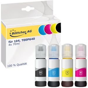 Tinte Böttcher-AG für Epson 104, C13T00P640 Multipack