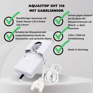 Produktbild für Wassermelder Schabus Aquastop SHT 216
