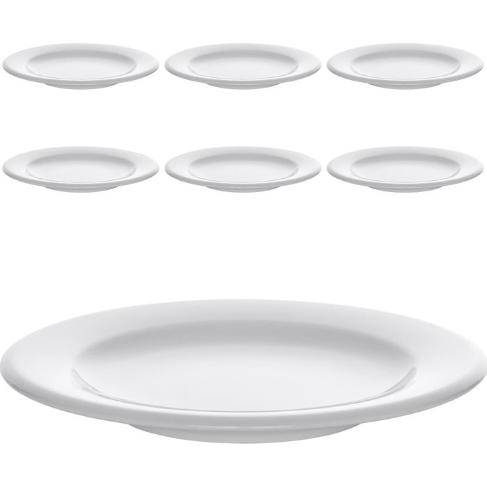 WMF Teller Professional Synergy, Dessertteller, Porzellan, rund, Ø 20 cm, weiß, 6 Stück – Böttcher AG
