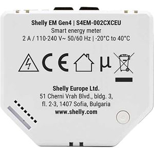 Produktbild für Stromzähler Shelly EM Gen4, WLAN, Bluetooth, ZigBee, Matter