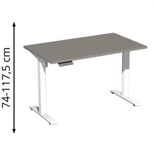 Produktbild für Schreibtisch Geramöbel Elevate Home, onyx / weiß