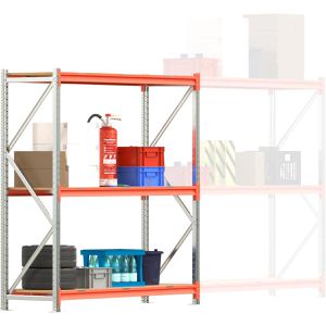 Produktbild für Weitspannregal Regalwerk EMMA, 3 Holzböden