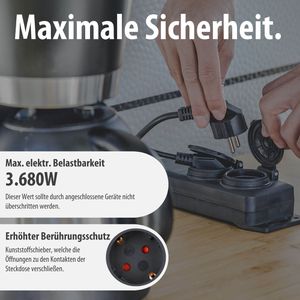 Produktbild für Steckdosenleiste Brennenstuhl 1159930 mit 2m Kabel