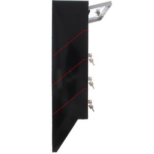 Produktbild für Briefkasten Rottner T06209 Depot 4 silber/schwarz, aus Stahl