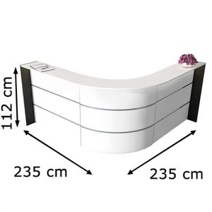 Produktbild für Empfangstheke Kerkmann Bari 3566, weiß