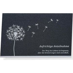 Produktbild für Trauerkarten bsb 811512-2, mit Spruch