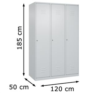 Produktbild für Spind CP-Möbel Classic PLUS, lichtgrau