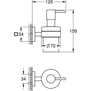 Produktbild für Seifenspender GROHE Start Cube, 41098000