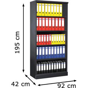 Produktbild für Aktenregal G-Office FLC/O.19/N, aus Metall
