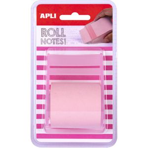 Produktbild für Haftnotizrolle APLI Pink Pastel, 18192