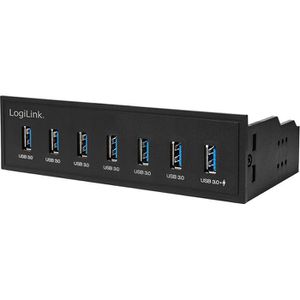 Produktbild für USB-Hub LogiLink UA0342, schwarz, intern