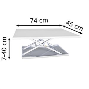 Produktbild für Schreibtischaufsatz Luxor DC-Basic-W, weiß
