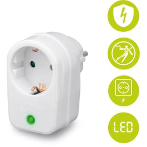 Produktbild für Steckdosenadapter Goobay weiß