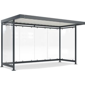 Produktbild für Personenunterstand WSM Köln K4 a/a BS, anthrazit, aus Metall