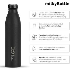 Produktbild für Thermosflasche 720DGREE milkyBottle, Edelstahl