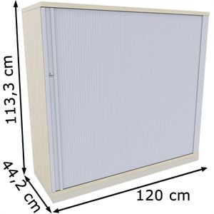 Produktbild für Rollladenschrank fm-Büromöbel Fastline, aus Holz