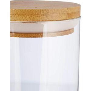 Produktbild für Vorratsglas Relaxdays 10027994, mit Bambusdeckel
