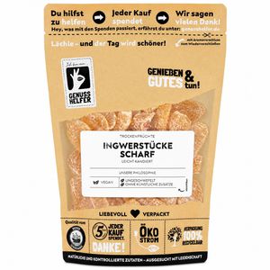 Trockenfrüchte Bremer-Gewürzhandel Ingwerstücke, ungeschwefelt