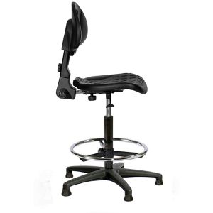 Produktbild für Arbeitsstuhl Topsit Industry Counter, schwarz