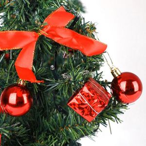 Produktbild für Weihnachtsbaum CASARIA 107724, Tanne rot, 36cm