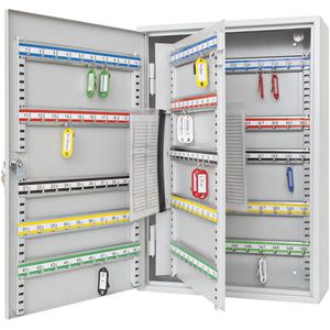 Produktbild für Schlüsselkasten Wedo 10265037, grau, mit Zylinderschloss