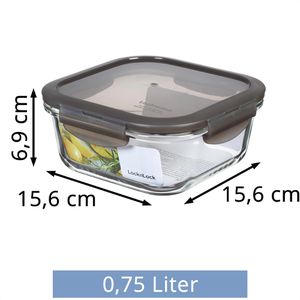 Produktbild für Frischhaltedose LocknLock LLG224G, aus Glas