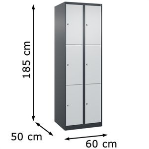 Produktbild für Schließfachschrank CP-Möbel Classic Plus lichtgrau
