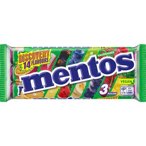 Kaubonbons Mentos Discovery 14 Flavours, 3 Rollen