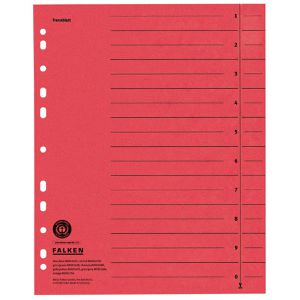 Trennblätter Falken 80004229, A4