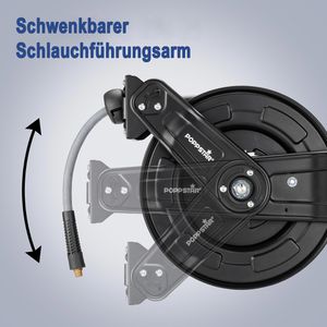Produktbild für Druckluftschlauchtrommel Poppstar Premium, 20 + 2m