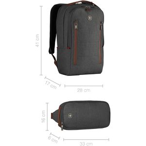 Produktbild für Laptop-Rucksack Wenger City Upgrade, 606489, grau