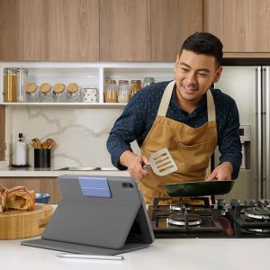 Produktbild für Tablet-Hülle Logitech Rugged Folio, 920-011200, grau